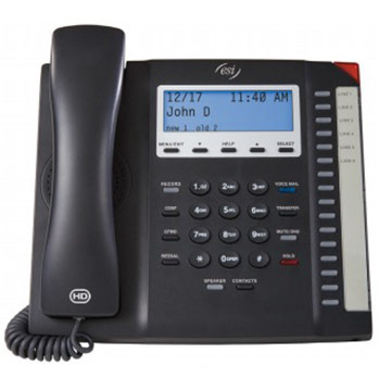 ESI 45 SIP Business Phone on display